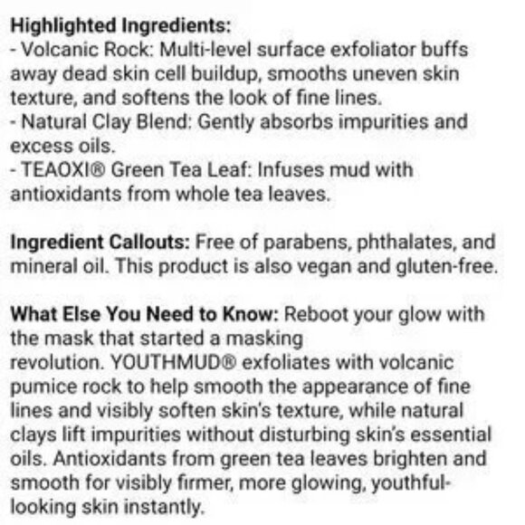 GLAMGLOW YOUTHMUD® Treatment Mask - Picture 6 of 8